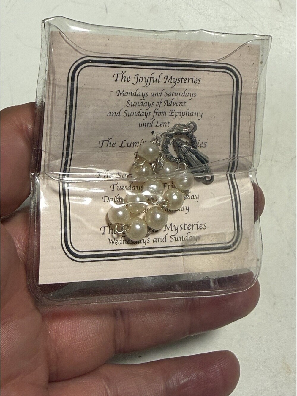 New Rosaries Antique Silver Cross Necklace